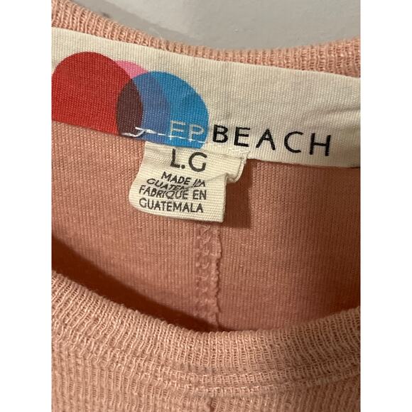 Free People Beach Bicoastal, jumpsuit, Light Pink, Size Large, 1187L - Picture 3 of 5